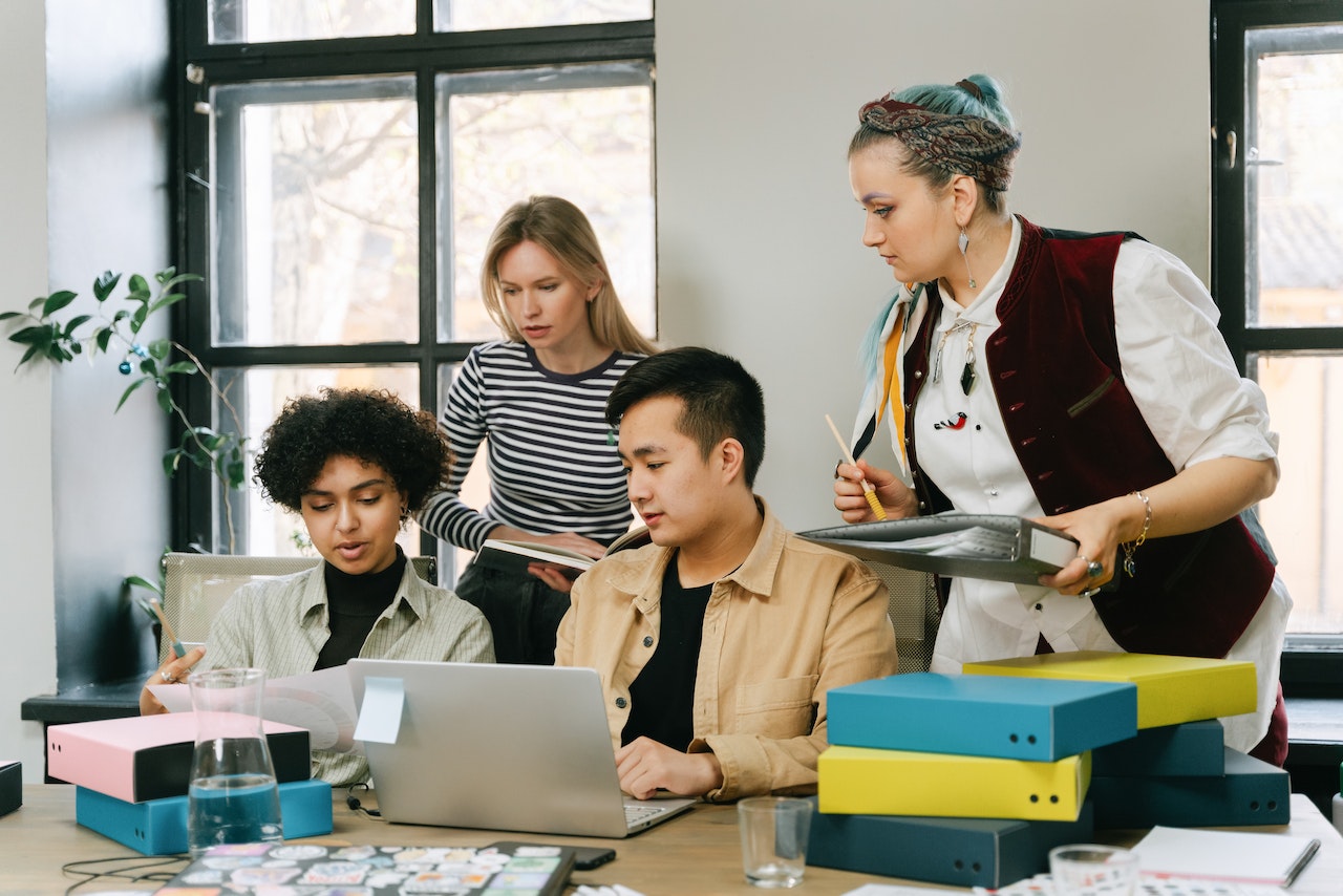 People in a meeting